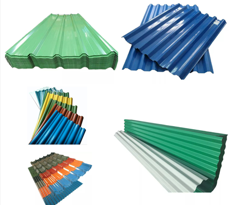 De kleur Met een laag bedekte Vlakte van de Bladentegels van het Staaldakwerk voor de Muurbouw