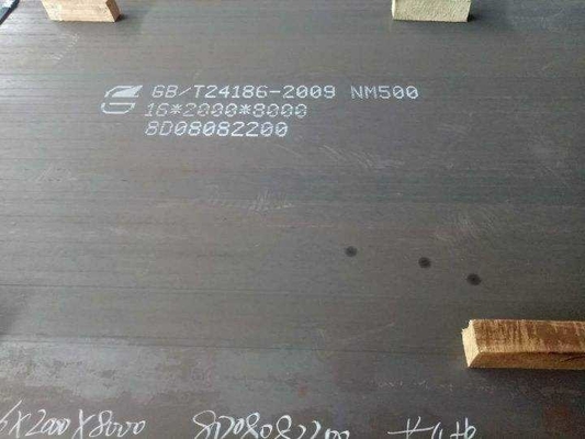 Van de het Staalplaat van NM450 NM550 Slijtvaste Legering Met hoge weerstand 0.3m
